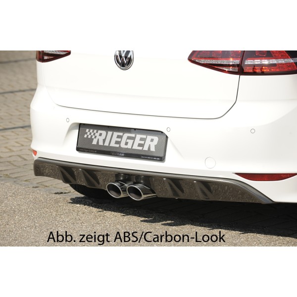 Rieger vložka zadného nárazníka pre R-Line zadný nárazník pre Volkswagen Golf 7 3-dver., 5-dver., plast ABS bez povrchovej úpravy