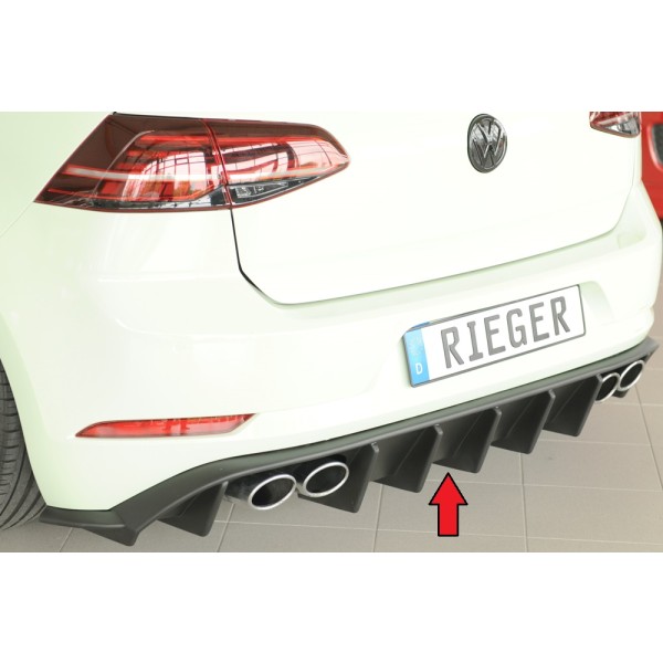 Rieger vložka zadného nárazníka pre Volkswagen Golf 7 R 5-dver., plast ABS bez povrchovej úpravy