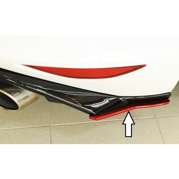 Rieger spoiler pod zadný nárazník na pravé straně pro Volkswagen Golf 7 GTD, GTE, GTI, GTI Clubsport 3-dver., 5-dver. pred faceliftom r.v. 02/16-, 04/13-12/16, 05/14-12/16, 06/13-12/16, plast ABS bez povrchovej úpravy