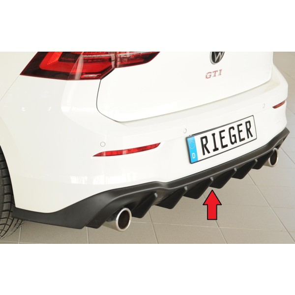 Rieger vložka zadného nárazníka pre Volkswagen Golf 8 GTI 5-dver., plast ABS bez povrchovej úpravy