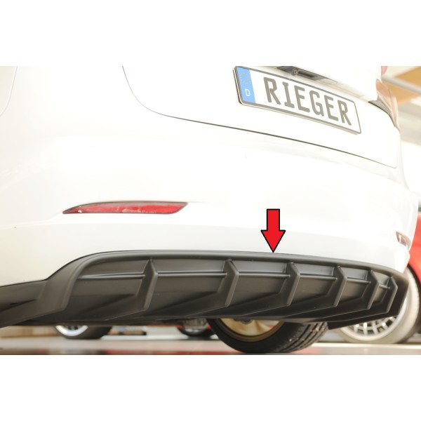 Rieger vložka zadného nárazníka pre Tesla Model 3 003, plast ABS bez povrchovej úpravy