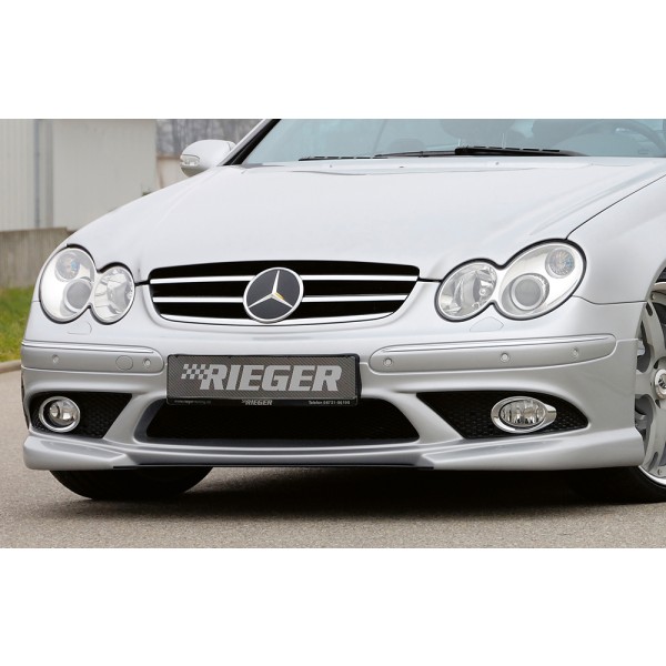 Rieger spojler pod predný nárazník pre Mercedes CLK W209 kabriolet, kupé (předfacelift / do r.v. 2005), r.v. 00/02-06/04, plast ABS bez povrchovej úpravy
