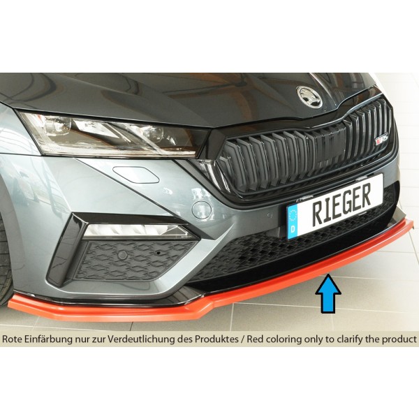 Rieger lipa pod predný nárazník pro Škoda Octavia RS NX combi, 07/20-, plast ABS bez povrchovej úpravy