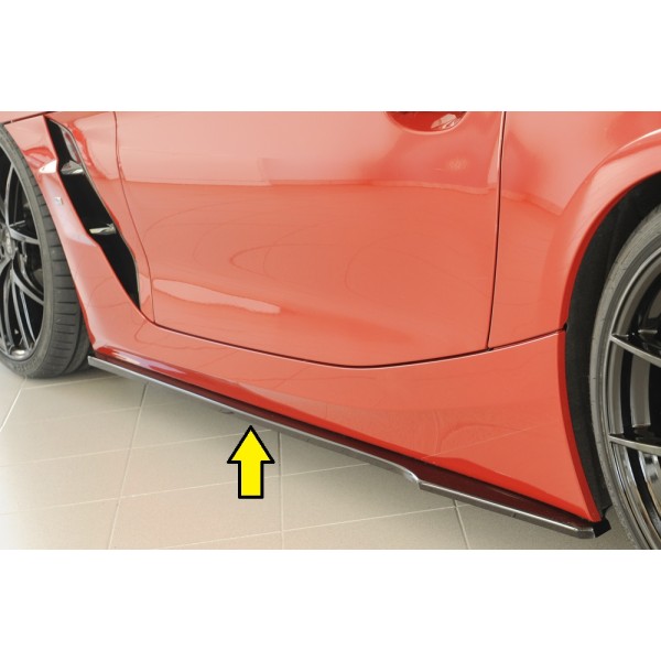 Rieger spoiler pod bočný prah mont. strana ľavá pro BMW Z4 G29, G4Z roadster, 03/19-, plast ABS lakovaný do čiernej lesklej farby
