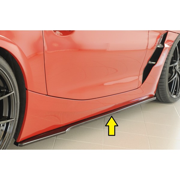 Rieger spoiler pod bočný prah mont. strana pravá pro BMW Z4 G29, G4Z roadster, 03/19-, plast ABS lakovaný do čiernej lesklej farby