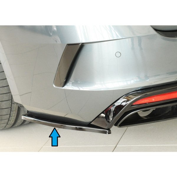 Rieger spoiler pod zadný nárazník na levé straně pro Škoda Octavia RS NX combi r.v. 07/20-, plast ABS lakovaný do čiernej lesklej farby