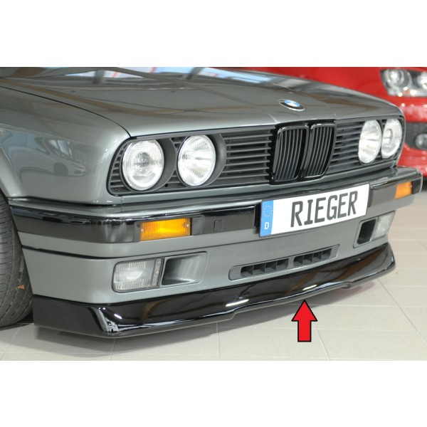 Rieger spojler pod predný nárazník (GBL-38011) pro BMW rad 3 E30 kabriolet, plast ABS lakovaný do čiernej lesklej farby