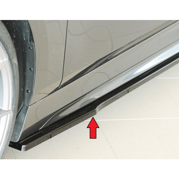 Rieger spoiler pod bočný prah mont. strana ľavá pro BMW rad 1 F40 hatchback / 4-dr., 07/19-, plast ABS lakovaný do čiernej lesklej farby