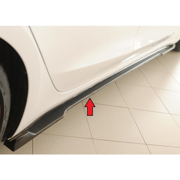 Rieger spoiler pod bočný prah mont. strana pravá pro Tesla Model 3 003, 06/18-, plast ABS lakovaný do čiernej lesklej farby