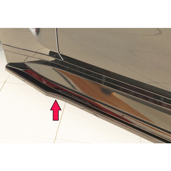 Rieger spoiler pod bočný prah mont. strana ľavá pro BMW rad 4 G82 M4 CSL G34MKS kupé, 07/22-, plast ABS lakovaný do čiernej lesklej farby