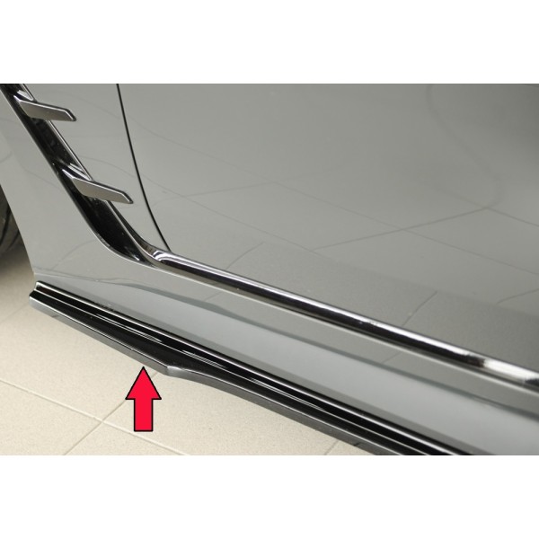 Rieger spoiler pod bočný prah mont. strana pro BMW i4 G26 G4C gran coupe (5-dver.), 11/21-, plast ABS lakovaný do čiernej lesklej farby, levá strana