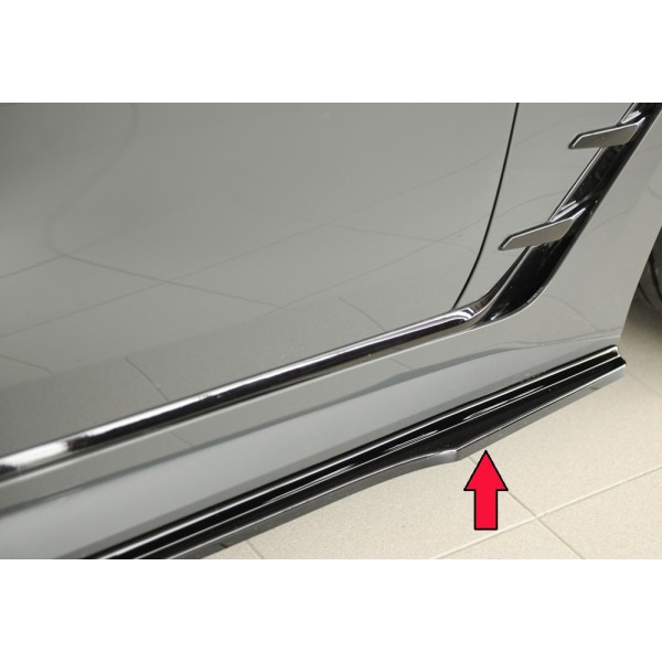 Rieger spoiler pod bočný prah mont. strana pro BMW i4 M G26 gran coupe (5-dver.), 11/21-, plast ABS lakovaný do čiernej lesklej farby, pravá strana