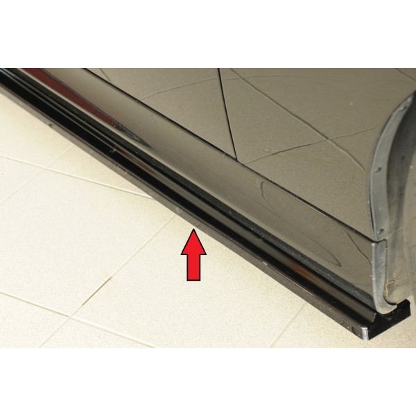 Rieger spoiler pod bočný prah mont. strana pro BMW rad 3 E91 touring, 09/08-, plast ABS lakovaný do čiernej lesklej farby, pravá strana