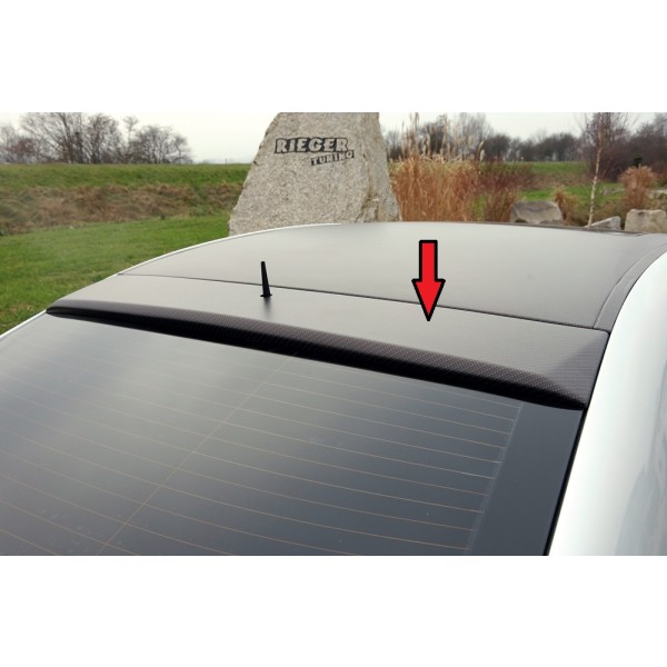 Rieger pätka na zadné okno pro Mercedes třída C W203 sedan, 05/00-, plast ABS s povrchovou úpravou Carbon-Look, s výřezem pro anténu