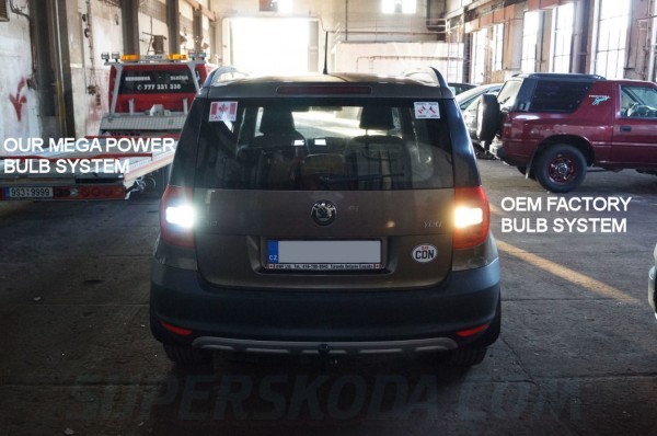 Škoda Yeti - Led diódy do spiatočkových svetiel