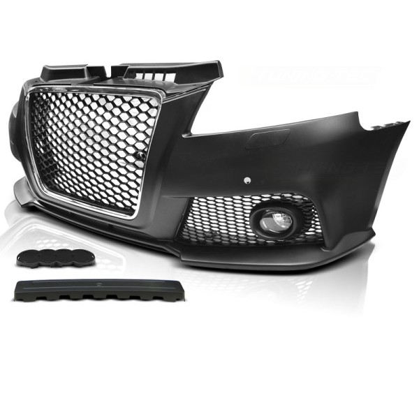 Predný nárazník - AUDI A3 08-12 RS STYLE čierny / chróm s PDC