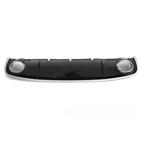 Audi A4 B8 2008-2011 - rear bumper diffuser SPORT STYLE glossy black