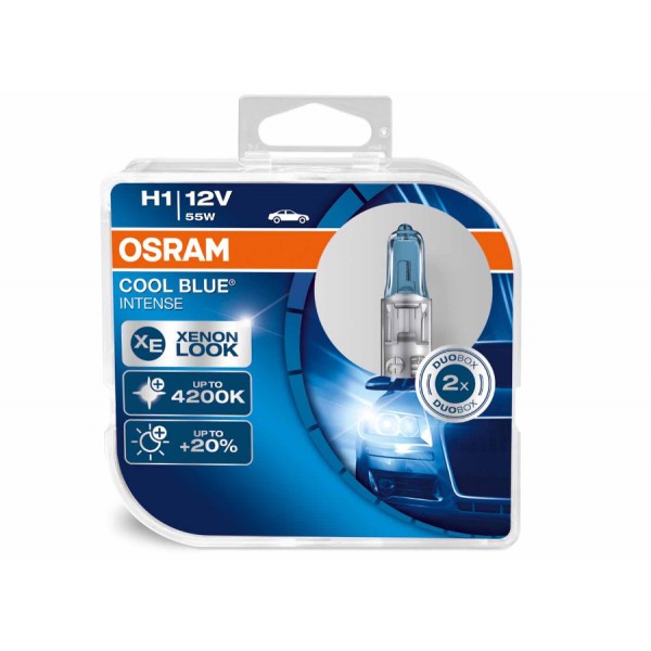 Žiarovky Osram Cool Blue Intense H1 - studená biela farba svetla