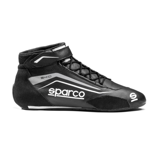 Pretekársky topánky Sparco SKID, s homologáciou FIA, farba: čierna