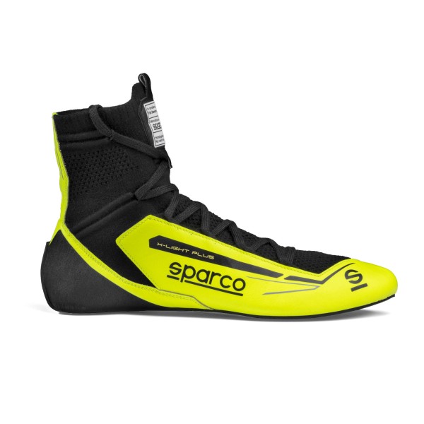 Pretekársky topánky Sparco X-LIGHT PLUS, s homologáciou FIA, farba: žluto-čierna