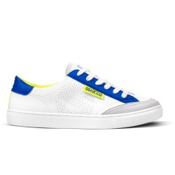 Voľnočasové topánky Sparco S-Time, farba bielo-modro-žltá
