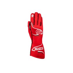 Závodné rukavice Sparco Arrow+ s homologáciou FIA, farba červeno-čierna