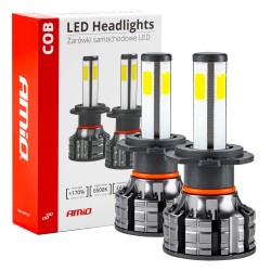 LED žiarovky pre hlavné svietenie H7 38W COB 4Side