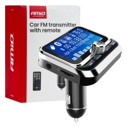 FM transmitter s ovládačom a 2x USB-A 12/24V