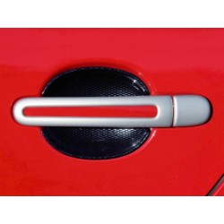 Škoda Superb - Kryty kľučiek - oválný otvor, ABS strieborné (4 + 4 ks bez zámku)