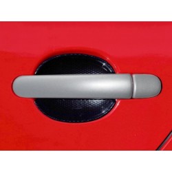 Škoda Fabia - Kryty kľučiek plné, ABS strieborné (4 + 4 ks bez zámku)