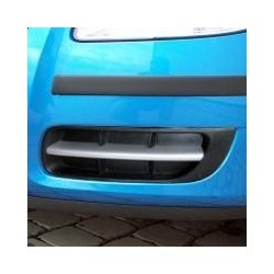 Škoda Fabia II - Lišty (bez hmlových svetiel) - ABS strieborný matný