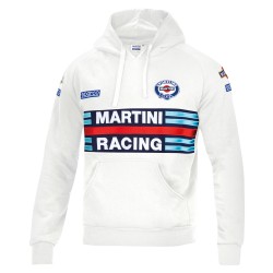 Sparco mikina s kapucňou Martini Racing, farba: biela