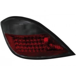 Zadné číre lampy Opel Astra H LED Black / Red