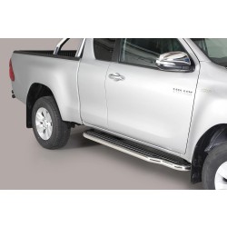Bočné nerezové nášľapy Toyota Hilux VIII extra cab