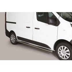 oválne bočné nášľapy Misutonida so stúpadlami pre Nissan NV300, (SWB - short wheel base - krátky rázvor) od r.v. 2017-> , nerezové, 95x60mm