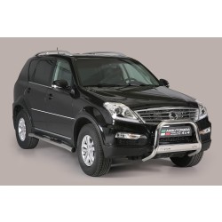 SsangYong Rexton W nerezový predný ochranný rám 63mm