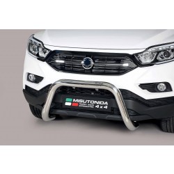Ssangyong Musso nerezový predný ochranný rám 76mm