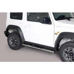 oválne bočné nášľapy Misutonida so stúpadlami pre Suzuki Jimny IV, od r.v. 2018-> , nerezové, 95x60mm