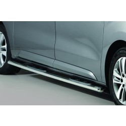 oválne bočné nášľapy Misutonida so stúpadlami pre Peugeot Expert / Traveller, od r.v. 2016-> , nerezové, 95x60mm, MWB / LWB