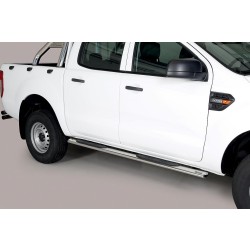 oválne bočné nášľapy Misutonida so stúpadlami pre Ford Ranger / Ranger II P703, od r.v. 2012- / 2015- /2019- / 2022- , nerezové, 95x60mm