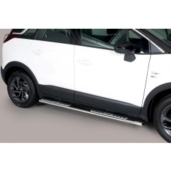 Nerez bočné dizajnové nášľapy Opel Crossland X