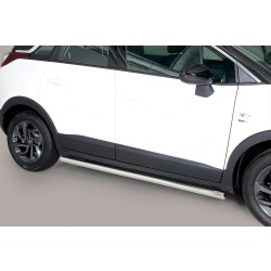 Nerez bočné nášľapy Opel Crossland X - Ø 63mm