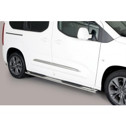 oválne bočné nášľapy Misutonida so stúpadlami pre Toyota ProAce City Verso L1, od r.v. 2019-> , nerezové, 95x60mm, krátky rázvor L1