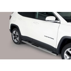 Nerez bočné dizajnové nášľapy JEEP Compass II