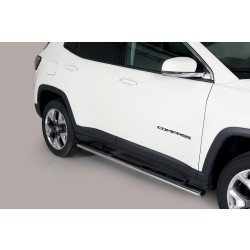 oválne bočné nášľapy Misutonida so stúpadlami pre JEEP Compass II, od r.v. 2017-> , nerezové, 95x60mm