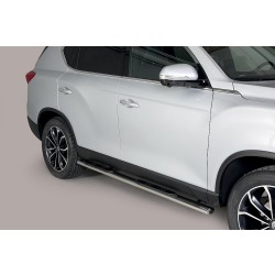 oválne bočné nášľapy Misutonida so stúpadlami pre SsangYong Rexton II Y400, od r.v. 2018->>, nerezové, 95x60mm