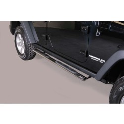 <p>oválne bočné nášľapy Misutonida so stúpadlami pre JEEP Wrangler 2/4dvéř., od r.v. 2011-, nerezové, 95x60mm</p>