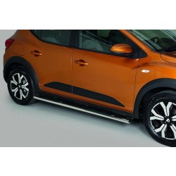  oválne bočné nášľapy Misutonida so stúpadlami pre DACIA SANDERO STEPWAY III, od r.v. 2022-, nerezové, 95x60mm 