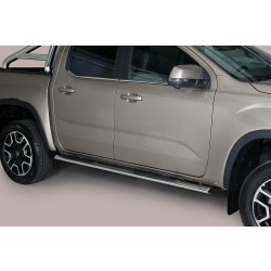 oválne bočné nášľapy Misutonida so stúpadlami pre Volkswagen Amarok II doublecab, od r.v. 2022, nerezové, 95x60mm