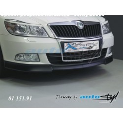 Škoda Octavia II facelift - Spojler predného nárazníka - čierný dezén